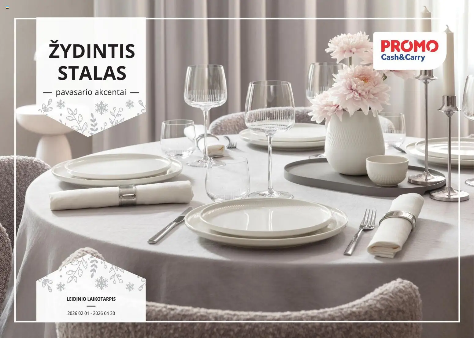 ePromo parduotuvės leidinio Leidinys - Žydintis stalas galiojančio nuo 2026.02.01 peržiūra - Stalas