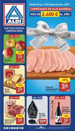 Vista previa del folleto de la tienda Aldi válido desde el 14/09/2026 