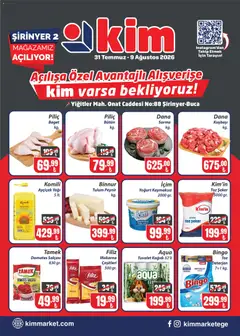 Kim Market Kim Market - Katalog Şirinyer, Buca 31.07.2026 - Broşürünün önizlemesi