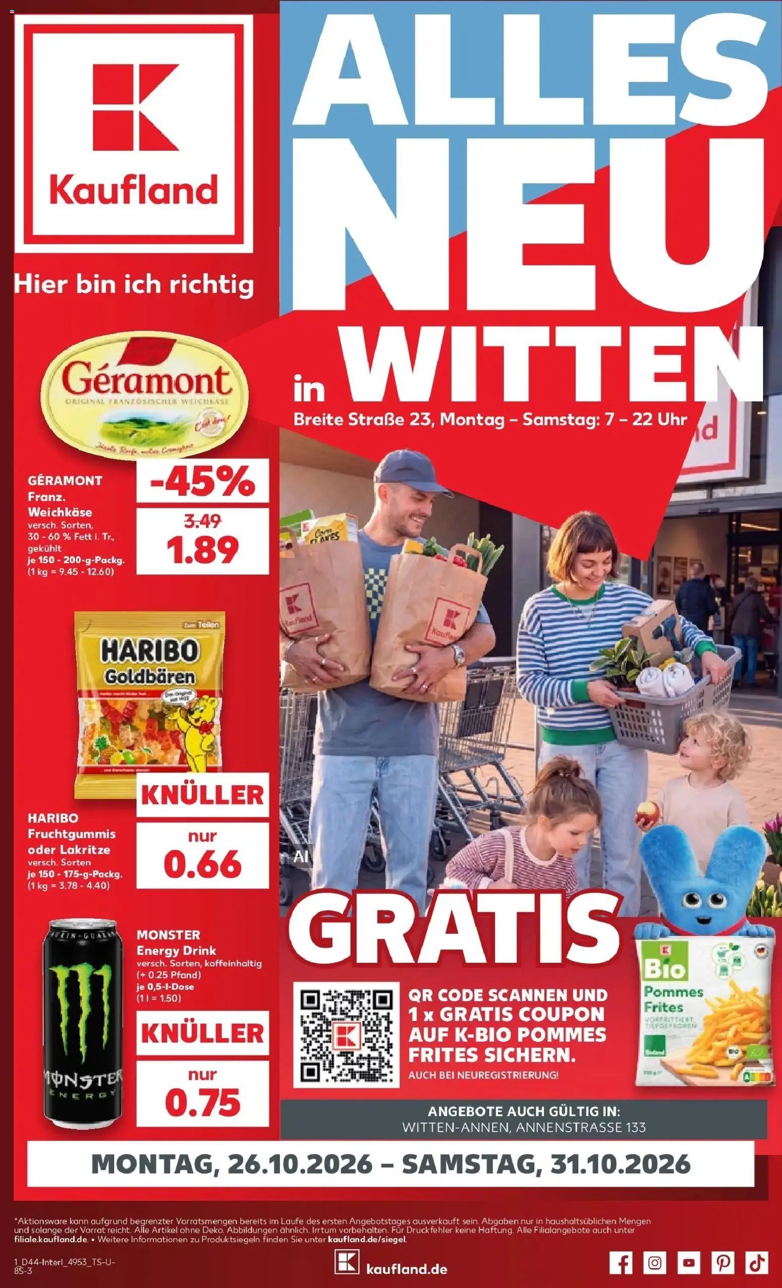 Vorschau von dem Prospekt des Geschäftes Kaufland, gültig ab dem 26.10.2026