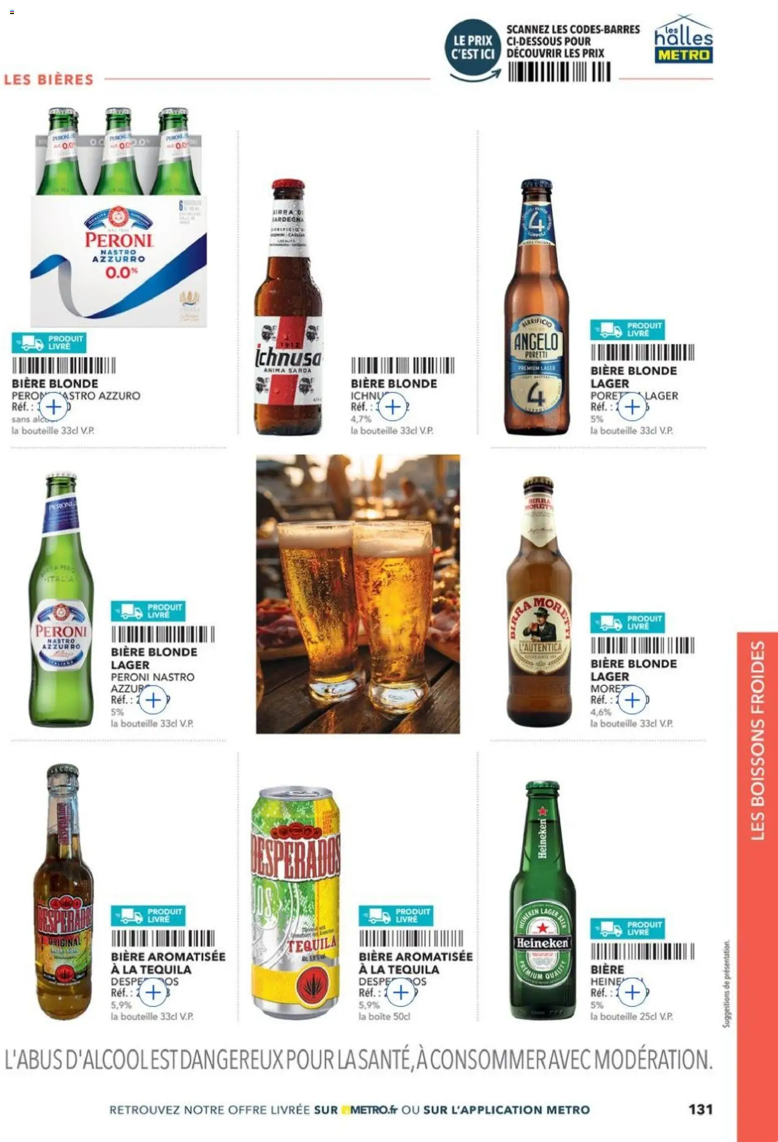 Prévisualisation de METRO - Guide Italie du magasin METRO formulaire valide 28/05/2026 - Livre, Bière, Tequila, Heineken, Bouteille, Bière blonde, Boissons, Bière aromatisée