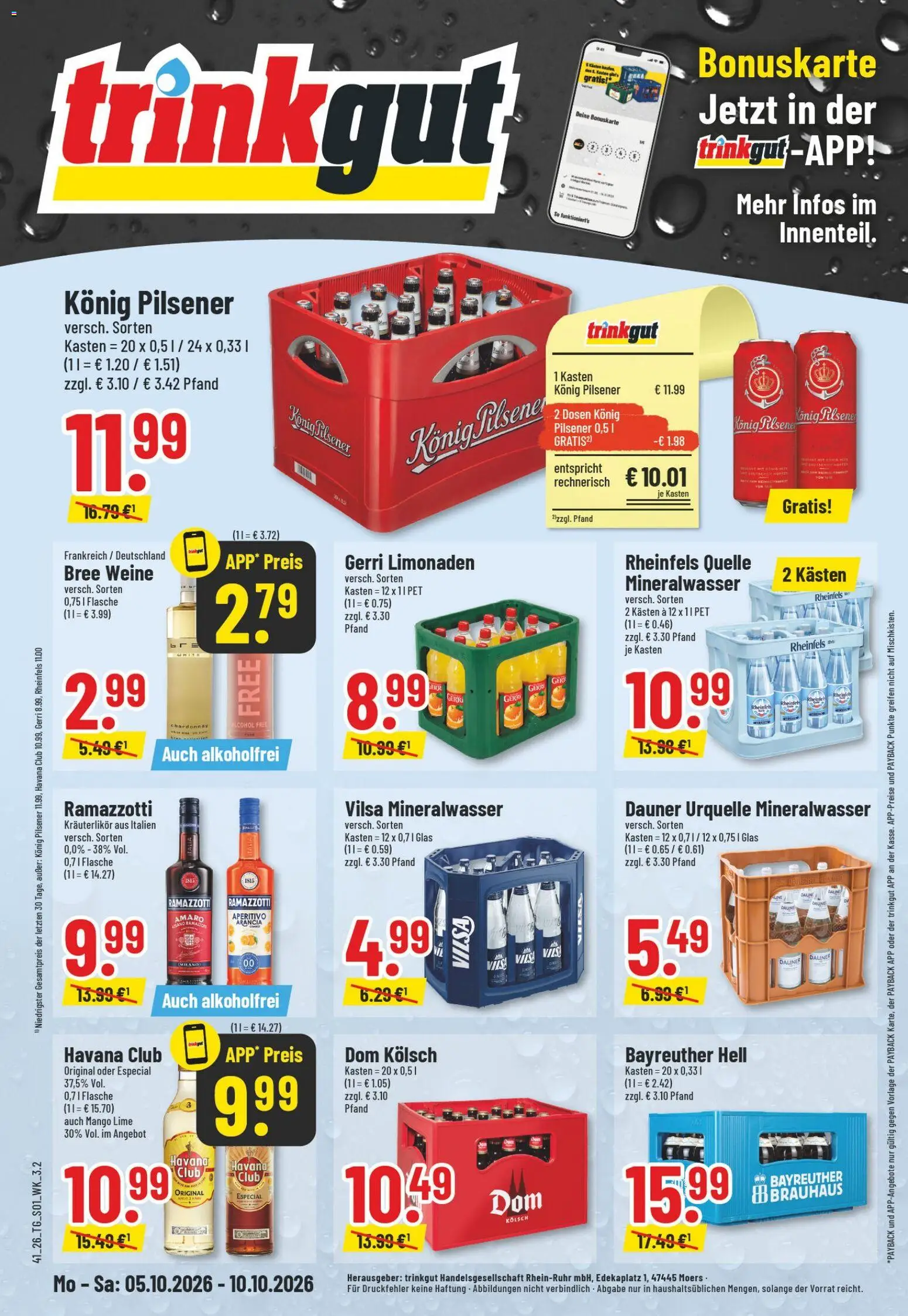 Vorschau von dem Prospekt des Geschäftes Trinkgut, gültig ab dem 05.10.2026