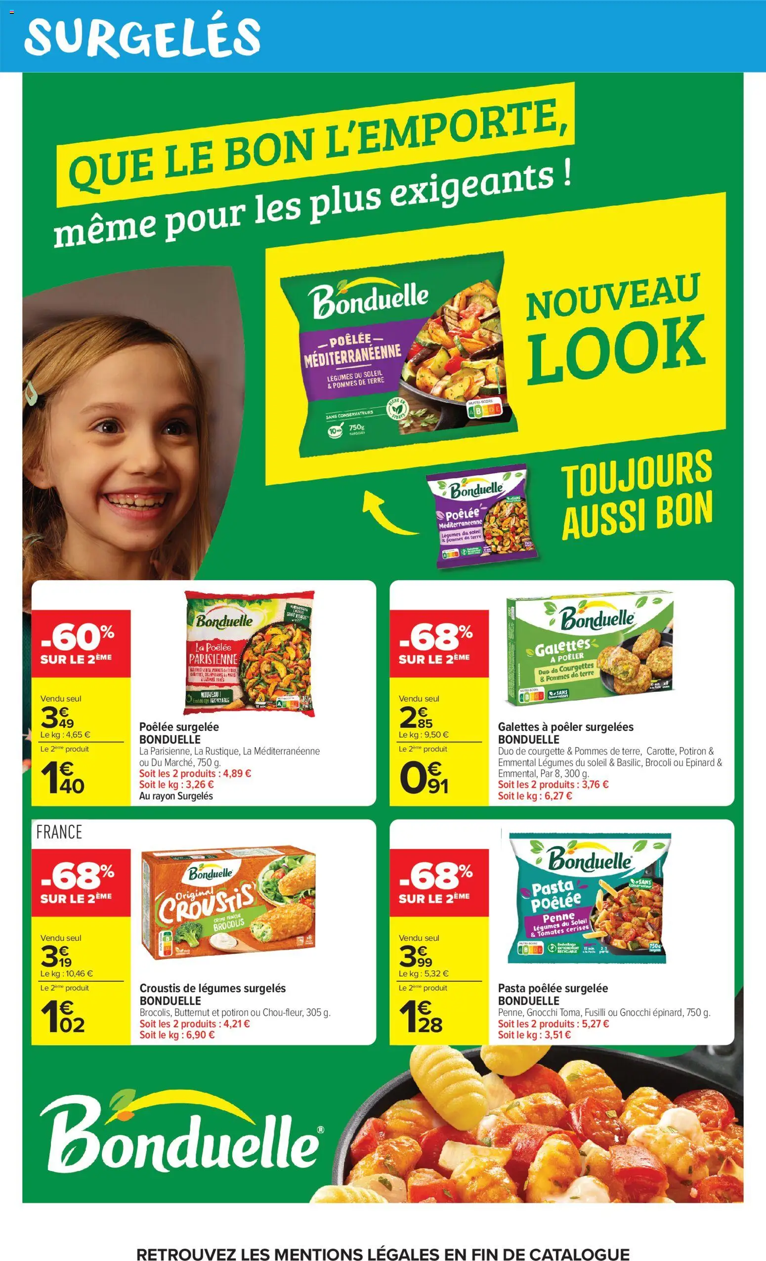 Prévisualisation de Carrefour Market catalogue du magasin Carrefour Market formulaire valide 27/10/2026 - Potiron, Epinard, Crème, Brocoli, Fusilli, Emmental, Brocolis, Pommes
