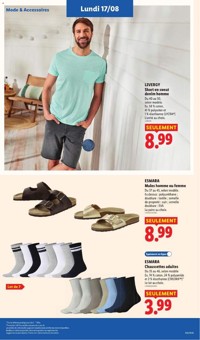 Nouveau catalogue Lidl à partir du 13/08