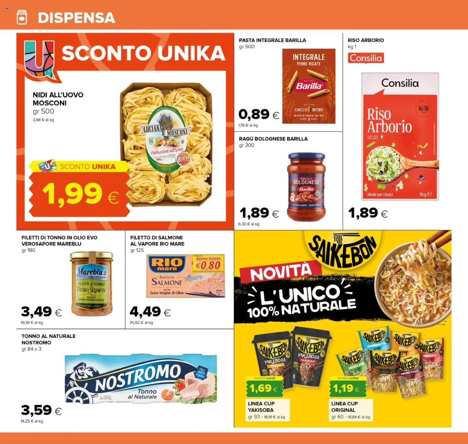 Anteprima dell'opuscolo Oasi volantino Roma dal negozio Oasi valido da 04/09/2026 - Pasta, Pollo, Salmone, Riso, Uova, Filetto, Filetto di salmone, Tonno al naturale