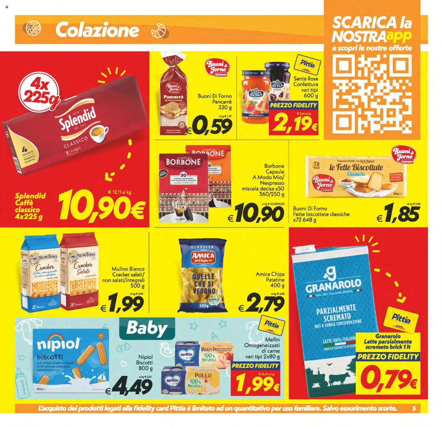 Anteprima dell'opuscolo SuperConveniente volantino Caltanissetta, San Cataldo, Avola, Lascari, Milazzo, Barcellona dal negozio SuperConveniente valido da 23/10/2026 - Forno, Caffè, Pollo, Carne, Cracker, Manzo, Patatine, Pesche