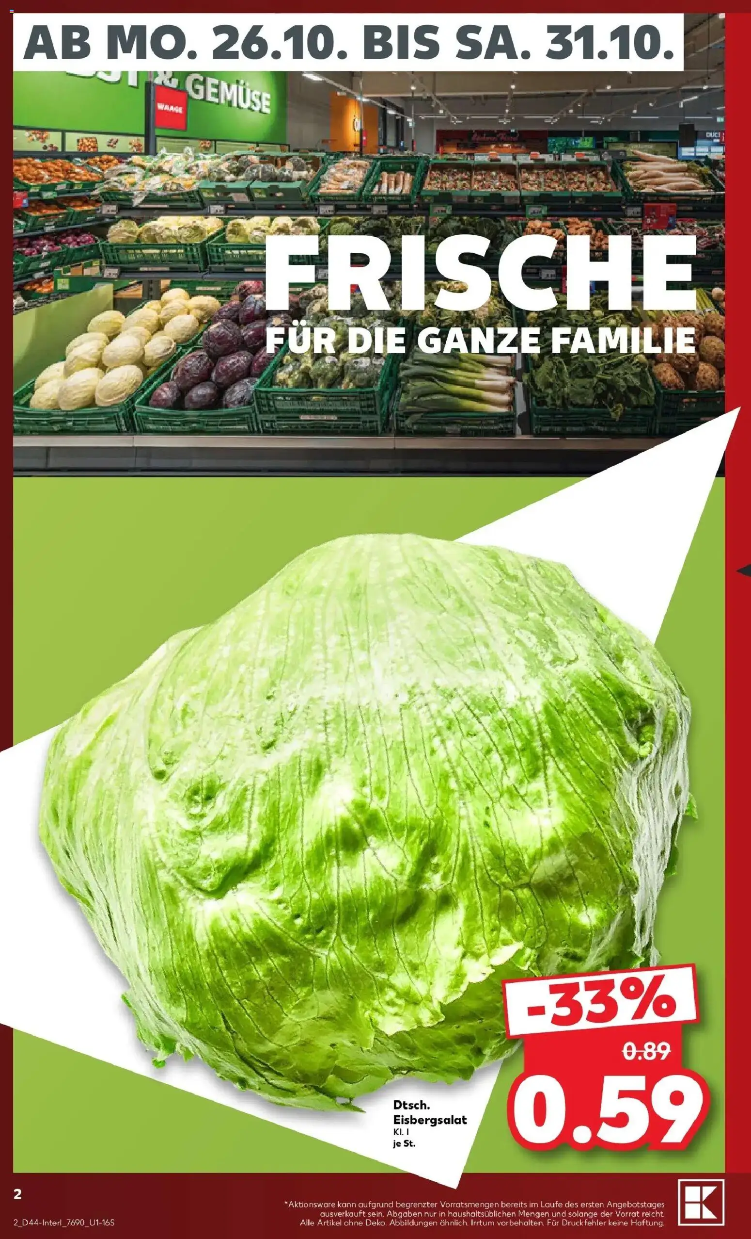 Vorschau von dem Prospekt des Geschäftes Kaufland, gültig ab dem 26.10.2026