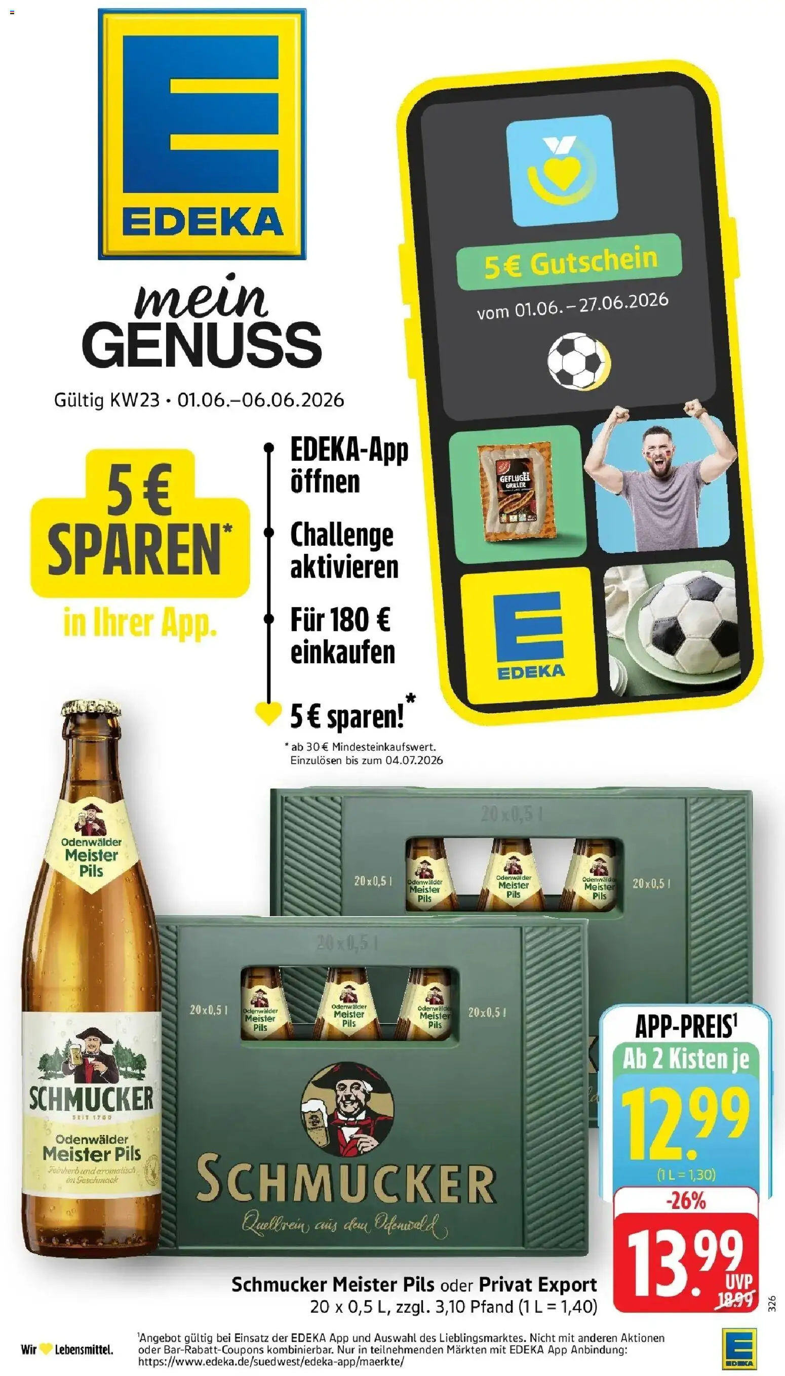 Vorschau von dem Prospekt des Geschäftes Edeka, gültig ab dem 01.06.2026