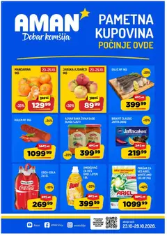 Pregled Aman kataloga - važi od 23.10.2026