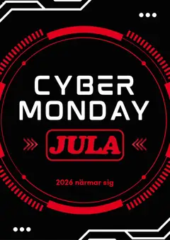 Förhandsgranska reklamblad Jula - Cyber Monday förhandsinformation från butik Jula gäller från 30/10/2026