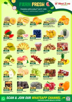 Preview of the catalogue Westzone Supermarket catalogue farm fresh of store Westzone Supermarket valid from 2 Jul, 2026