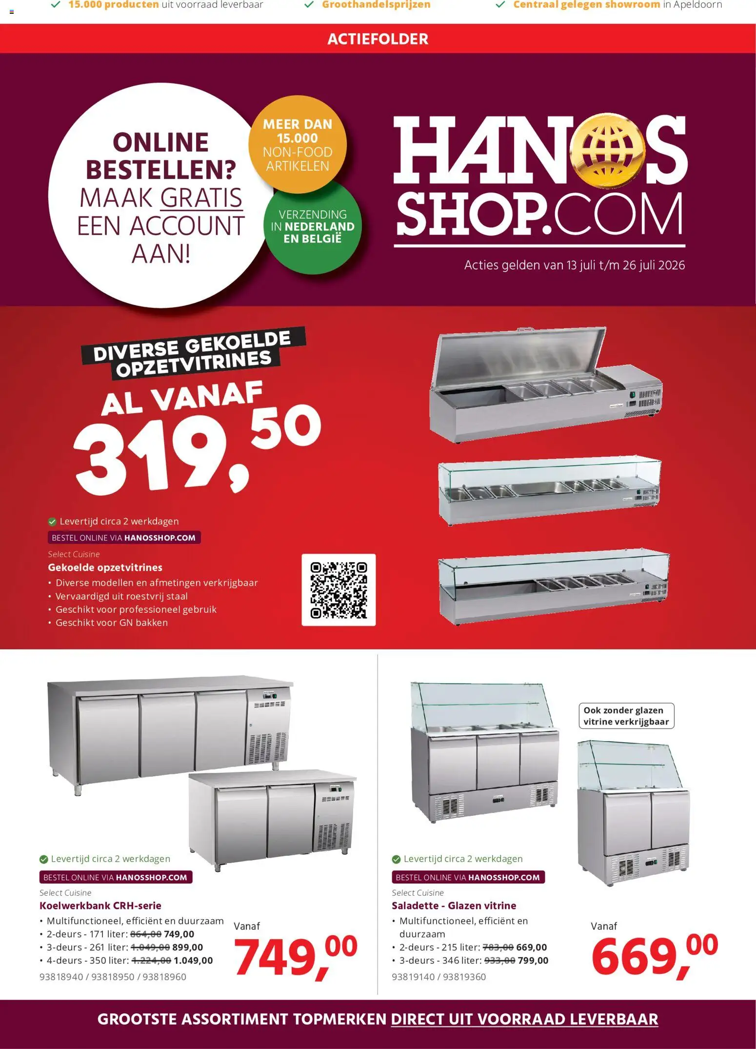 Voorbeeld van Hanos folder - Shop folder van winkel Hanos geldig vanaf 13-07-2026