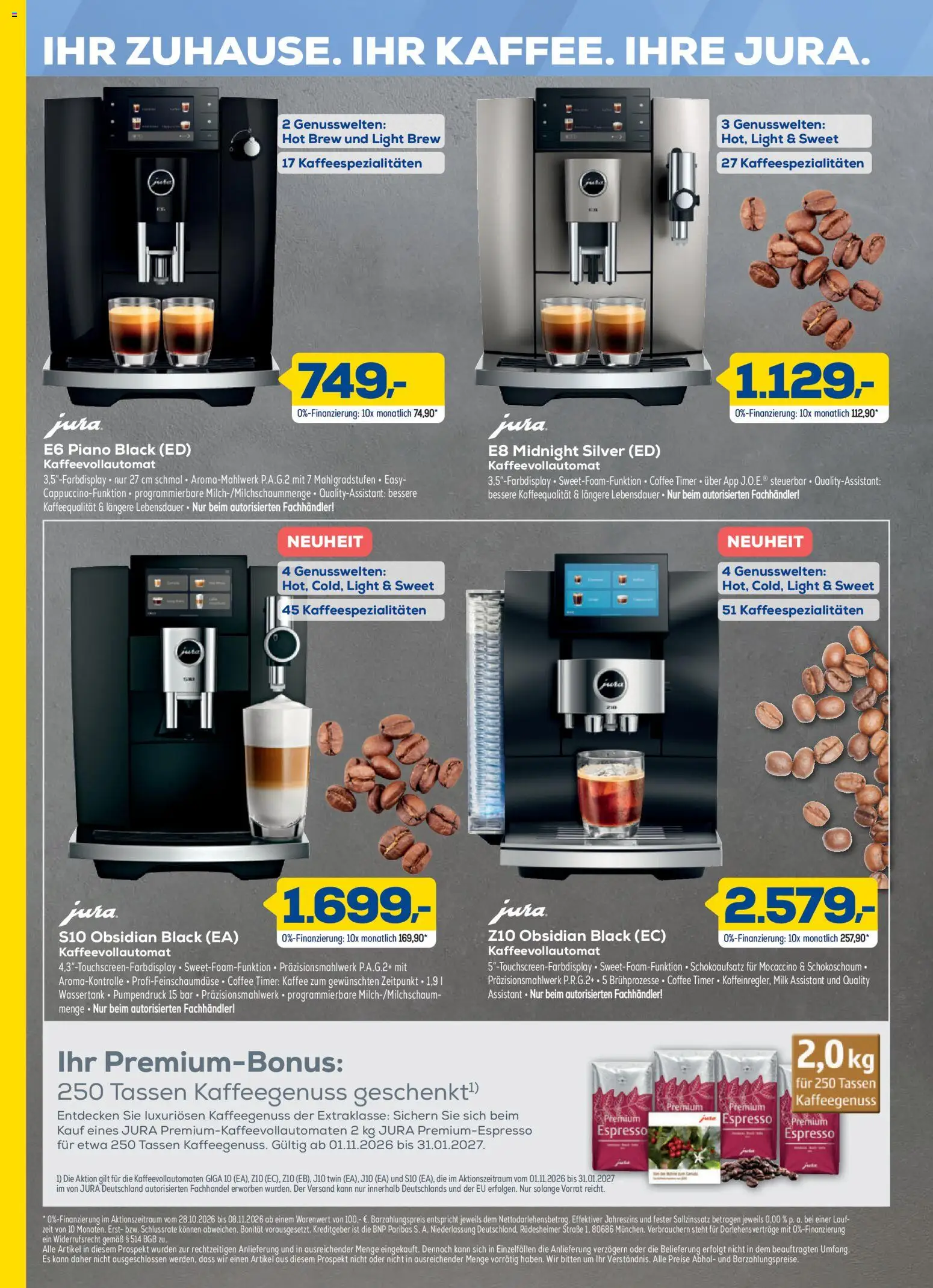 Vorschau von dem Prospekt des Geschäftes Euronics, gültig ab dem 28.10.2026 - Kaffee, Kaffeevollautomat, Jura