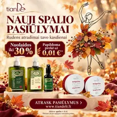 TianDe parduotuvės leidinio TianDe leidinys dovanos galiojančio nuo 2026.10.01 peržiūra