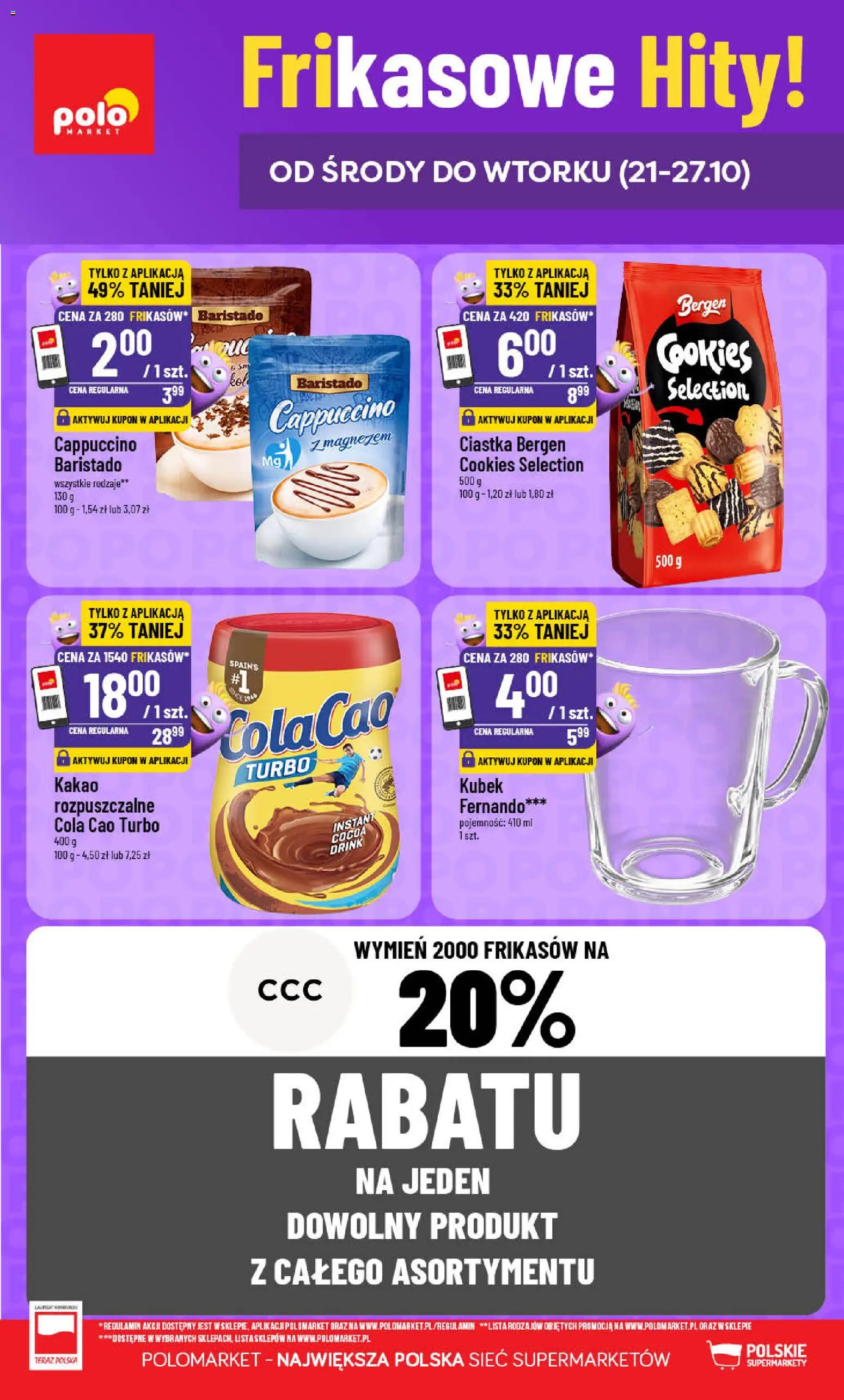 Pogląd gazetki "POLOmarket gazetka - Frikasowe Hity" ze sklepu POLOmarket ważnej od 21.10.2026