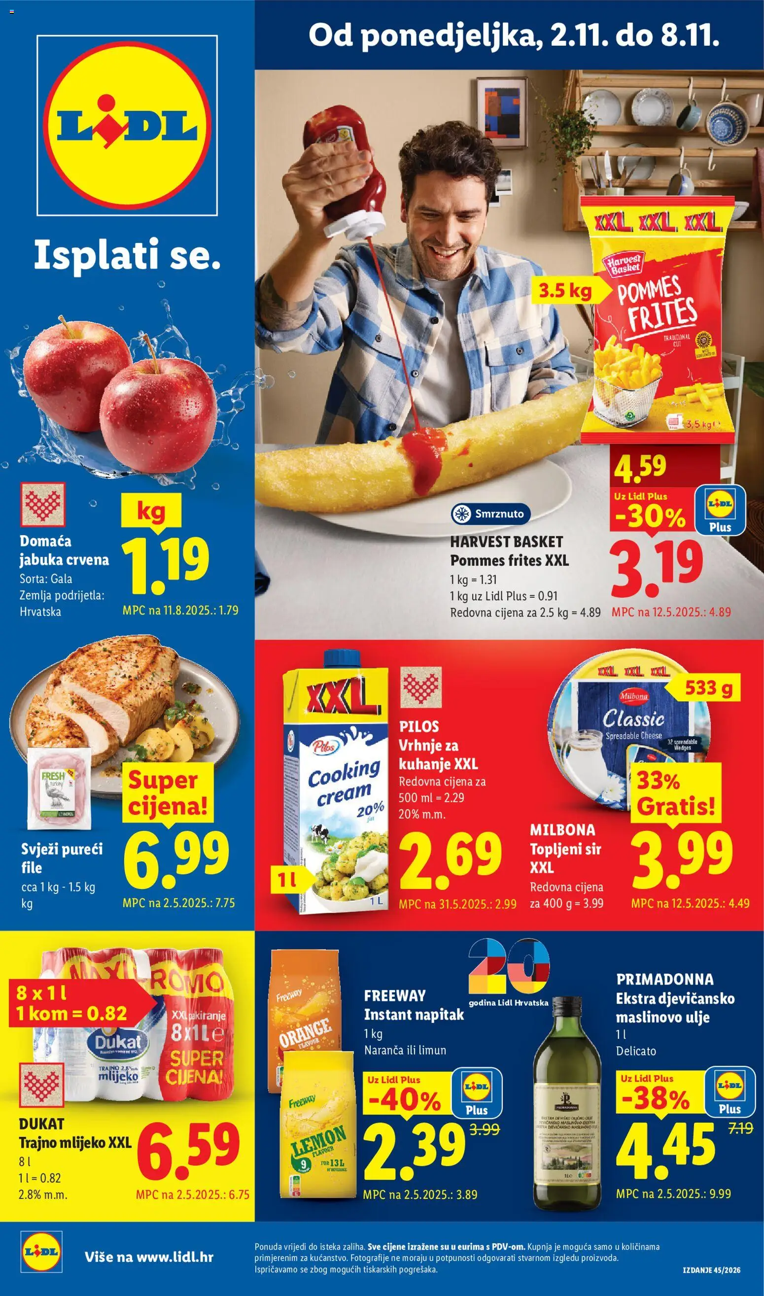 Pregled letka Lidl Katalog trgovine Lidl vrijedi od 02.11.2026