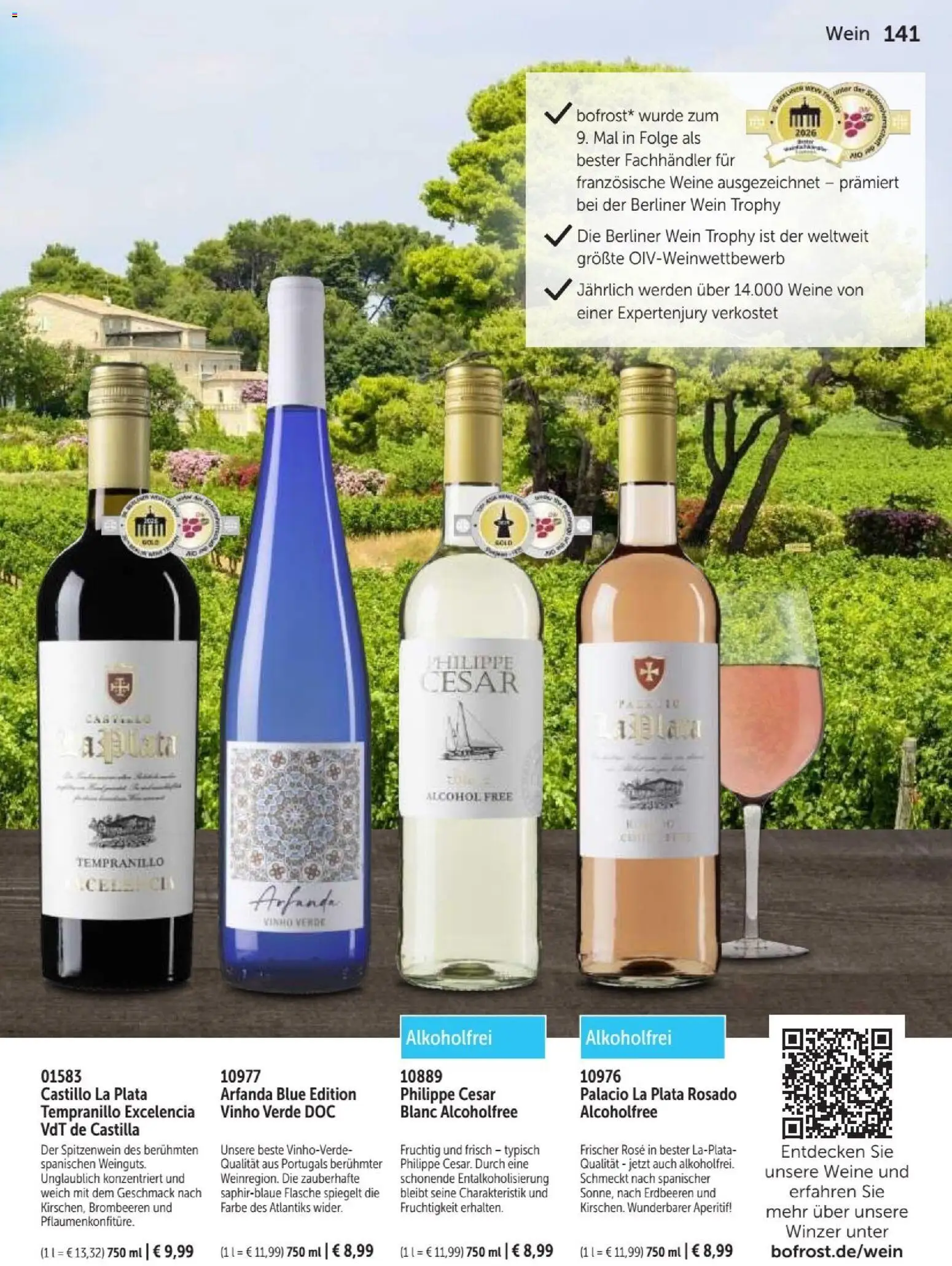 Vorschau von dem Prospekt des Geschäftes Bofrost, gültig ab dem 07.09.2026 - Erdbeeren, Wein, Berliner