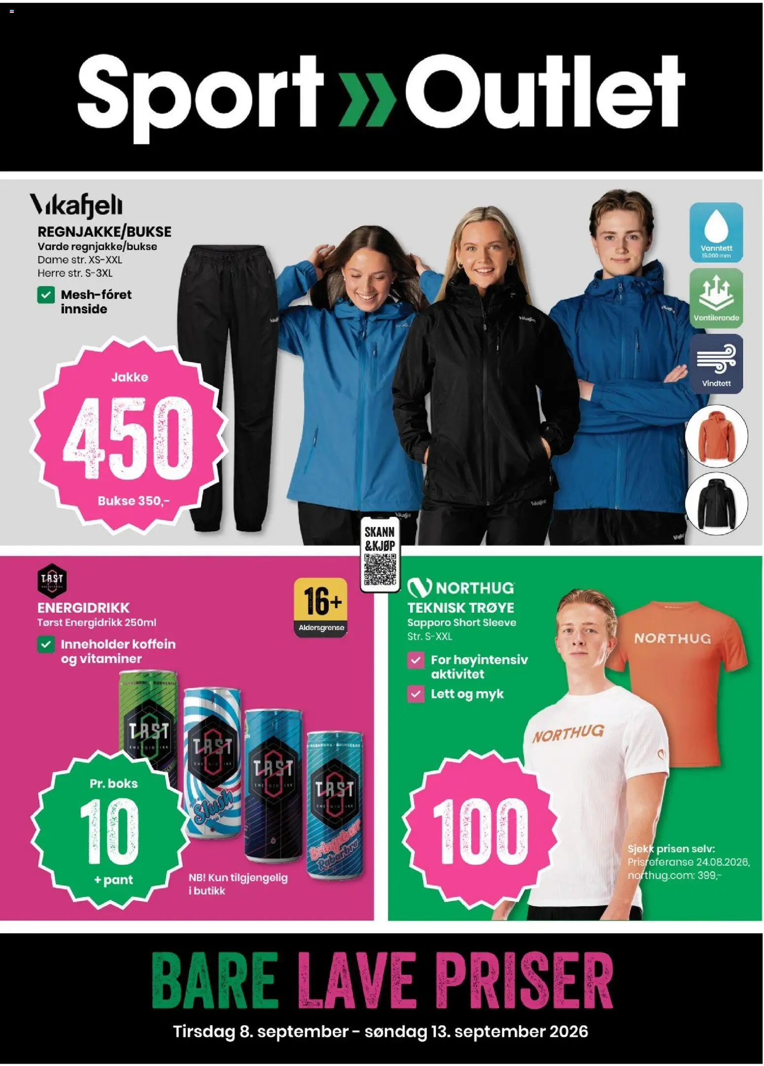Forhåndsvis Sport Outlet kundeavis fra butikk Sport Outlet gyldig fra 08/09/2026