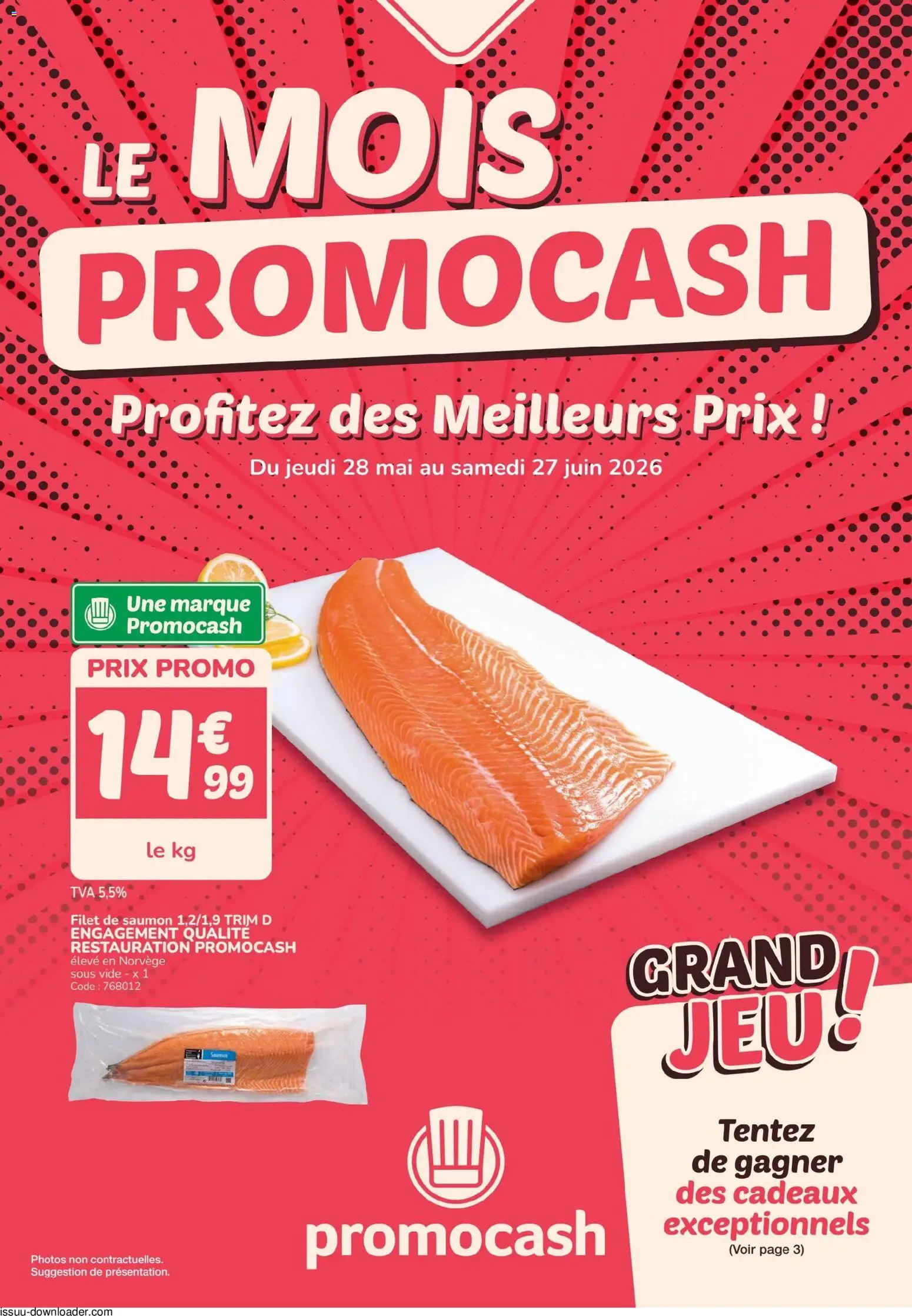Prévisualisation de Promocash catalogue du magasin Promocash formulaire valide 28/05/2026 - Saumon, Filet de saumon