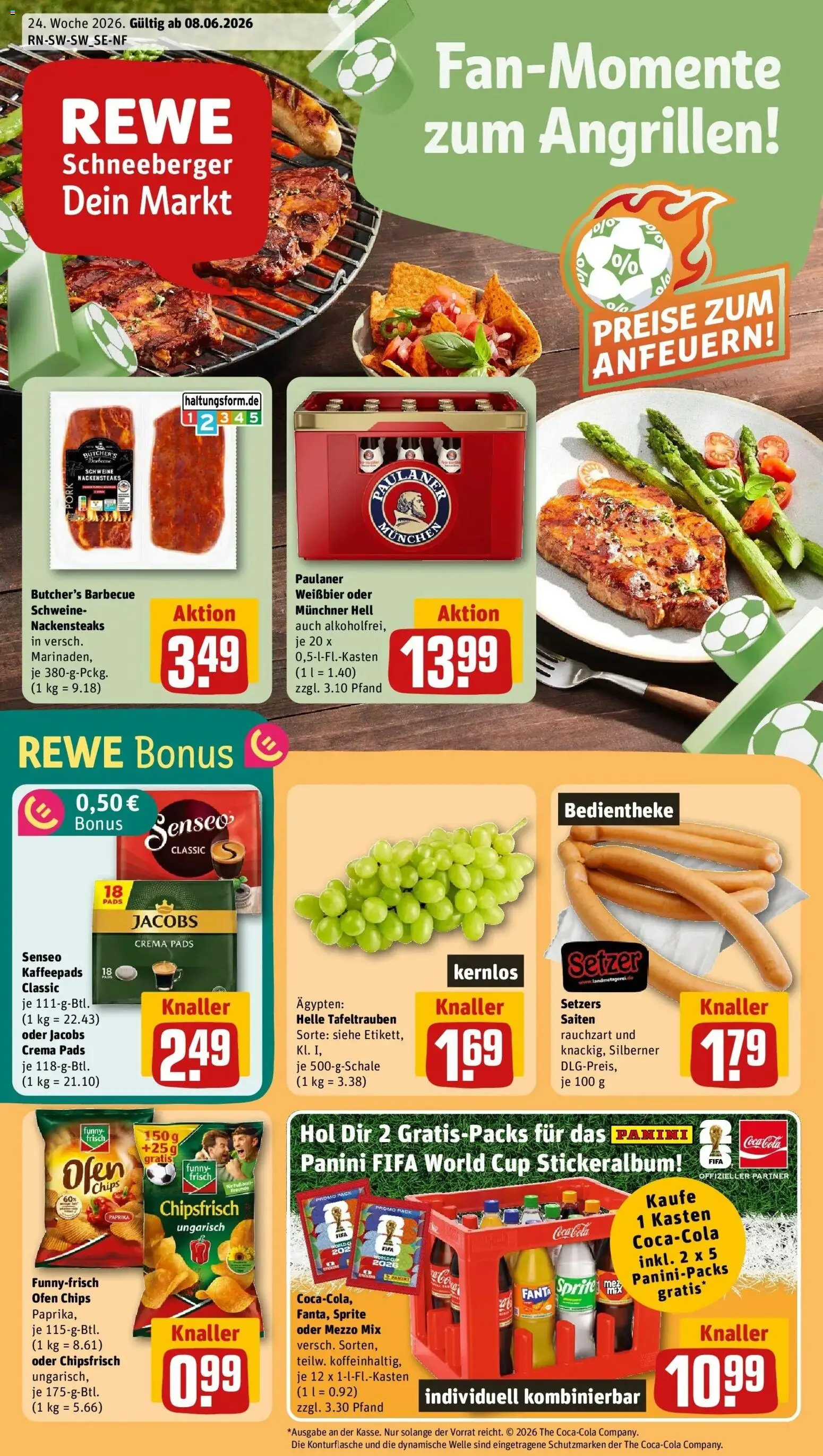 Vorschau von dem Prospekt des Geschäftes Rewe, gültig ab dem 08.06.2026