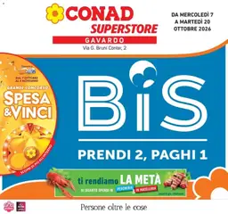 Anteprima dell'opuscolo Conad volantino Gavardo dal negozio Conad valido da 07/10/2026