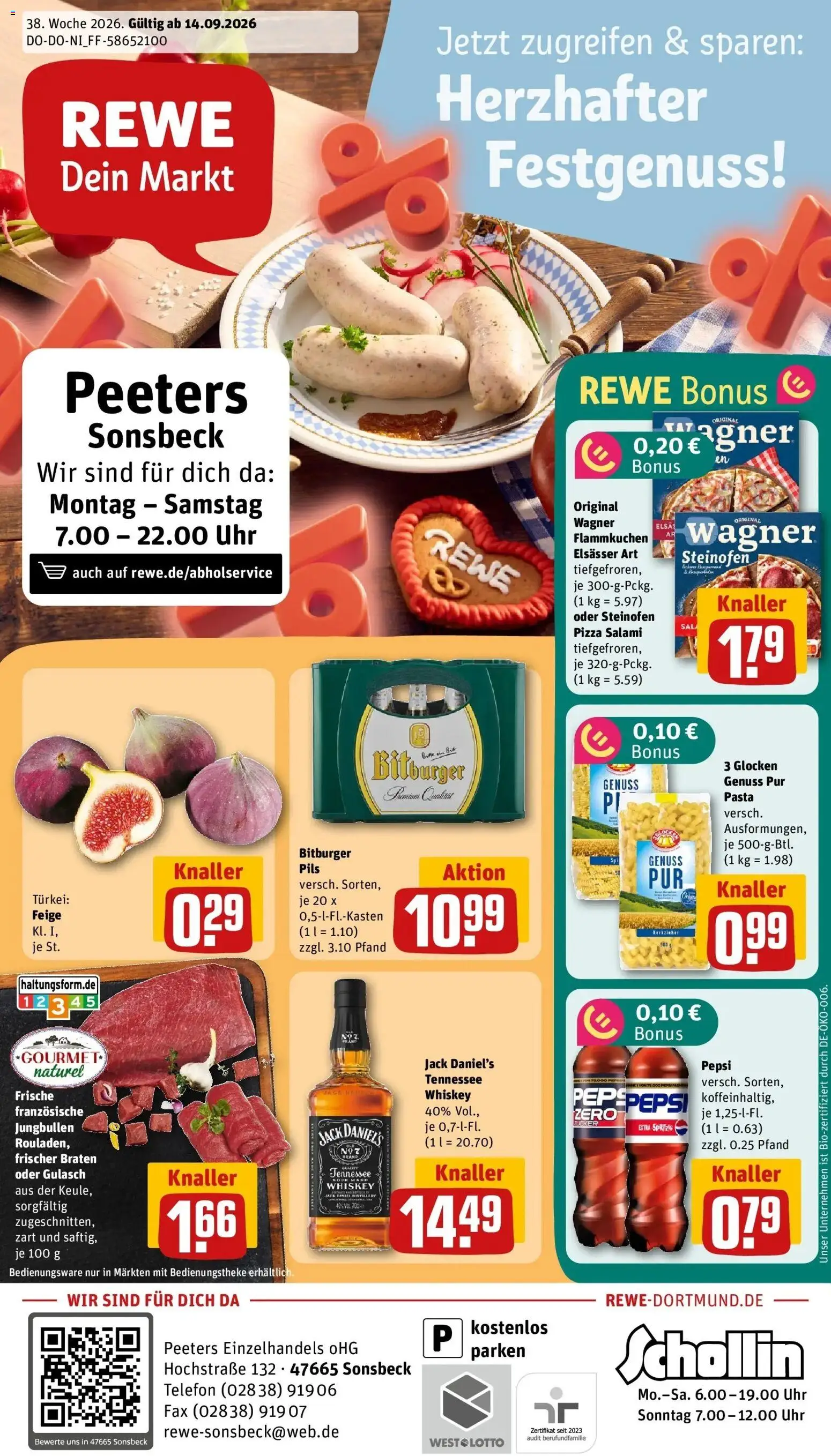 Vorschau von dem Prospekt des Geschäftes Rewe, gültig ab dem 14.09.2026