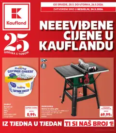 Pregled letka Split-Ravne njive trgovine Kaufland vrijedi od 20.05.2026