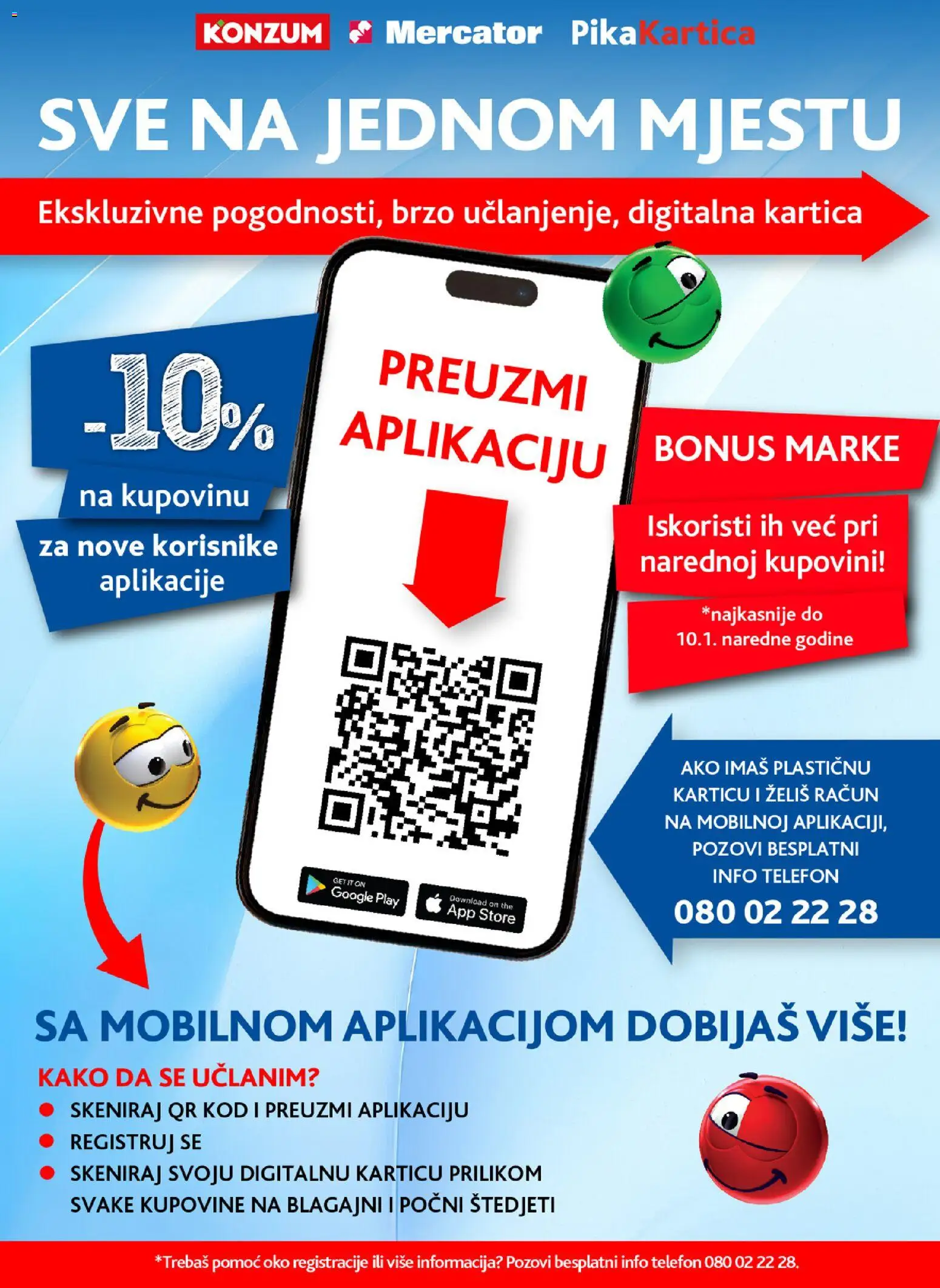 Pregled letka Mercator Pika - Sve na jednom mjestu trgovine Mercator vrijedi od 29.09.2026