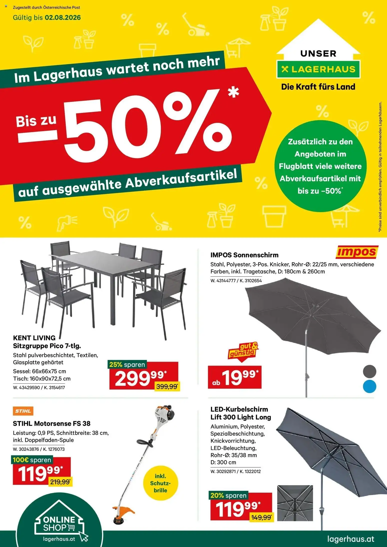 Vorschau der Angebote: Lagerhaus Lagerhaus Wochen Angebote gültig ab 20.07.2026
