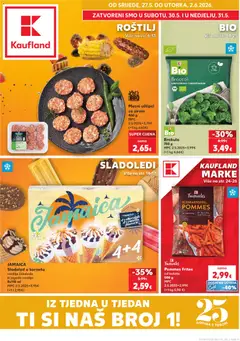 Pregled letka Split-Ravne njive trgovine Kaufland vrijedi od 27.05.2026