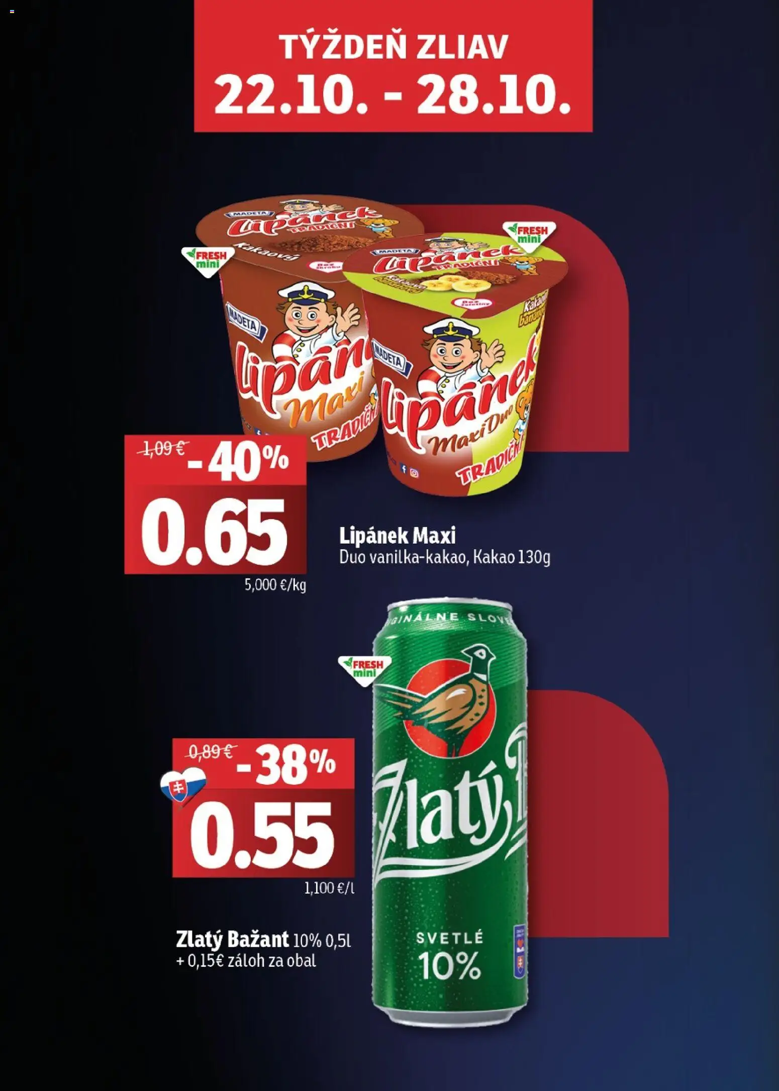 Náhľad Fresh letáku platného od 22.10.2026 - Kakao, Zlatý Bažant