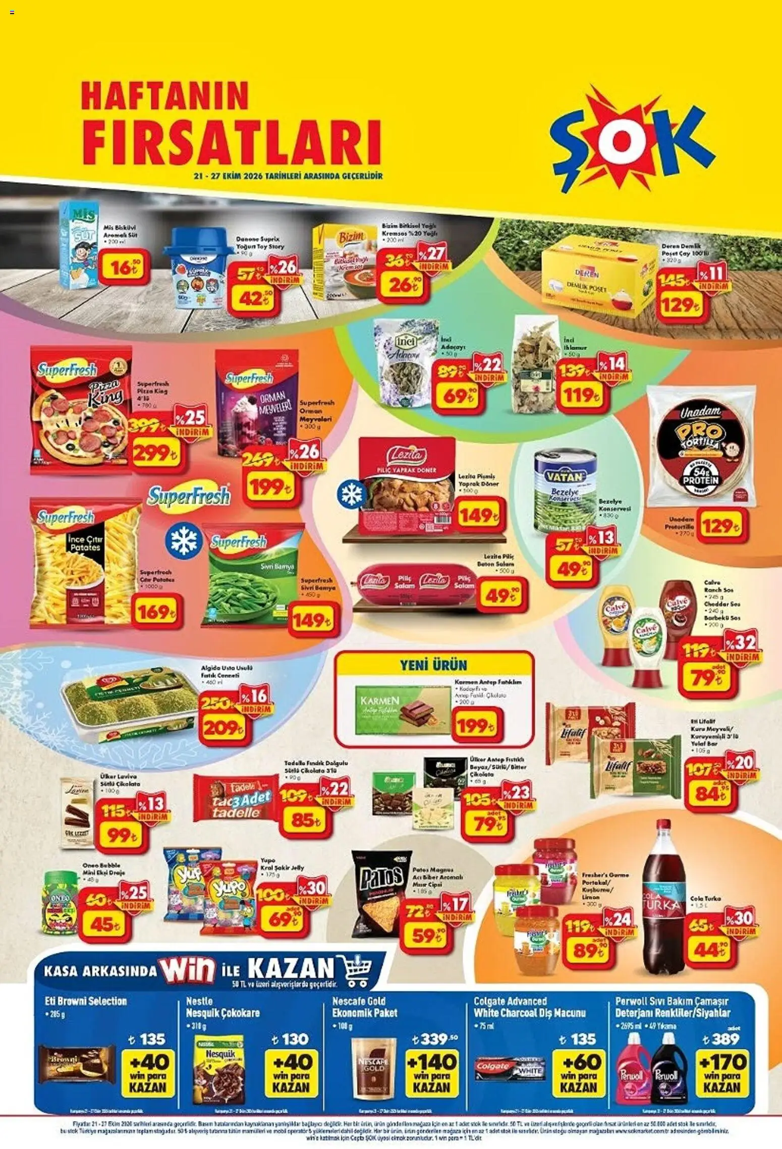 Şok Market Şok Market Katalog 21.10.2026 - Broşürünün önizlemesi - Çikolata, Patates, Yulaf, Bezelye, Ranch sos, Demlik, Barbekü sos, Bağlayıcı
