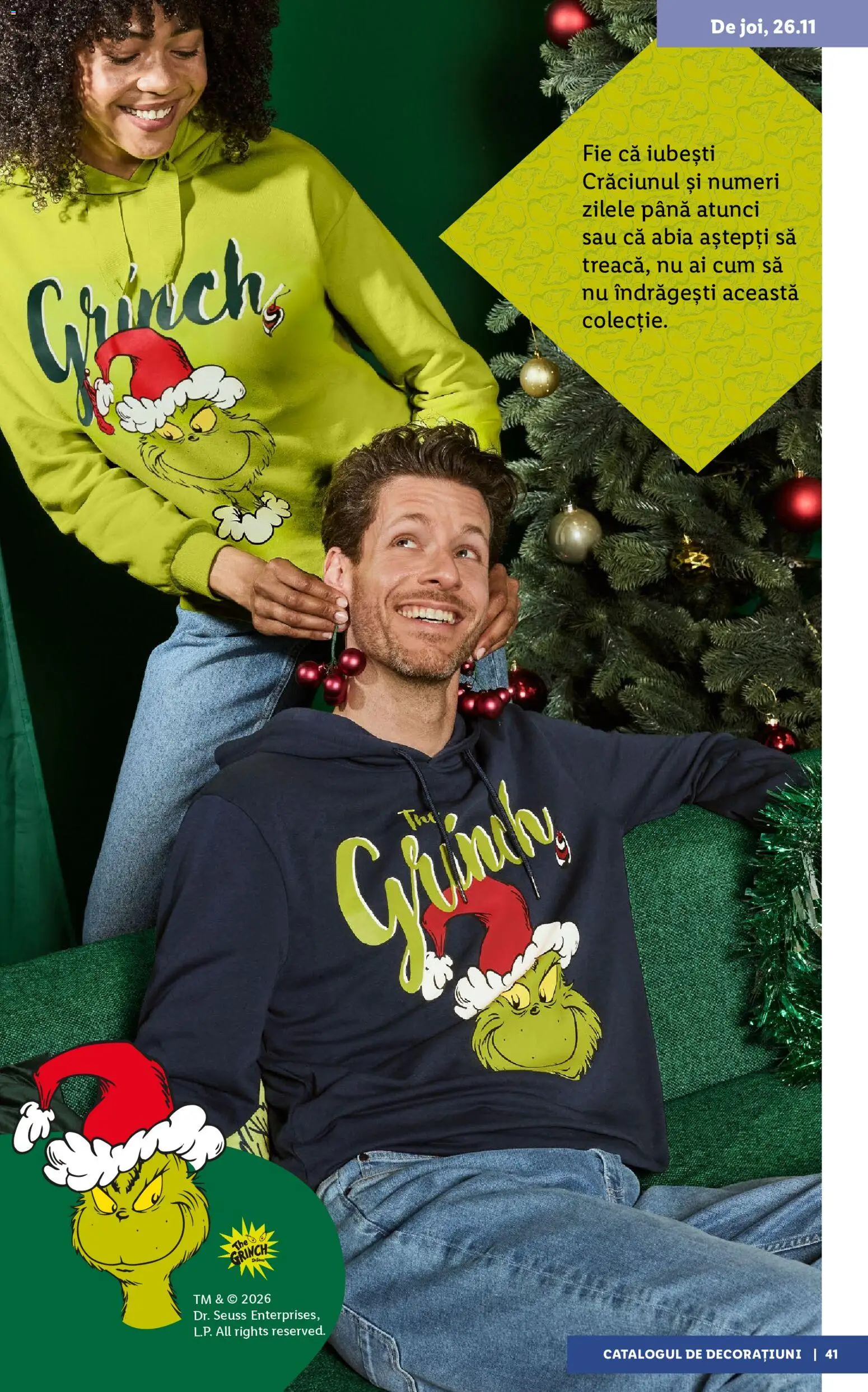 Previzualizarea de cataloage: Lidl Lidl Catalog Decorațiuni valabil de la 05.11.2026 - Sport, Hanorac, Hanorac cu glugă