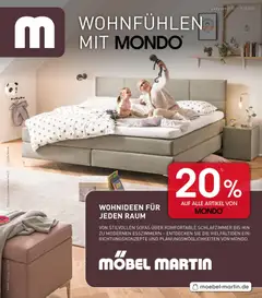 Vorschau von dem Prospekt des Geschäftes Möbel Martin, gültig ab dem 01.09.2026