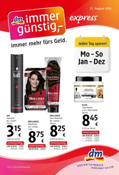 Vorschau der Angebote: dm drogerie markt dm drogerie markt Flugblatt / 2026 gültig ab 27.08.2026