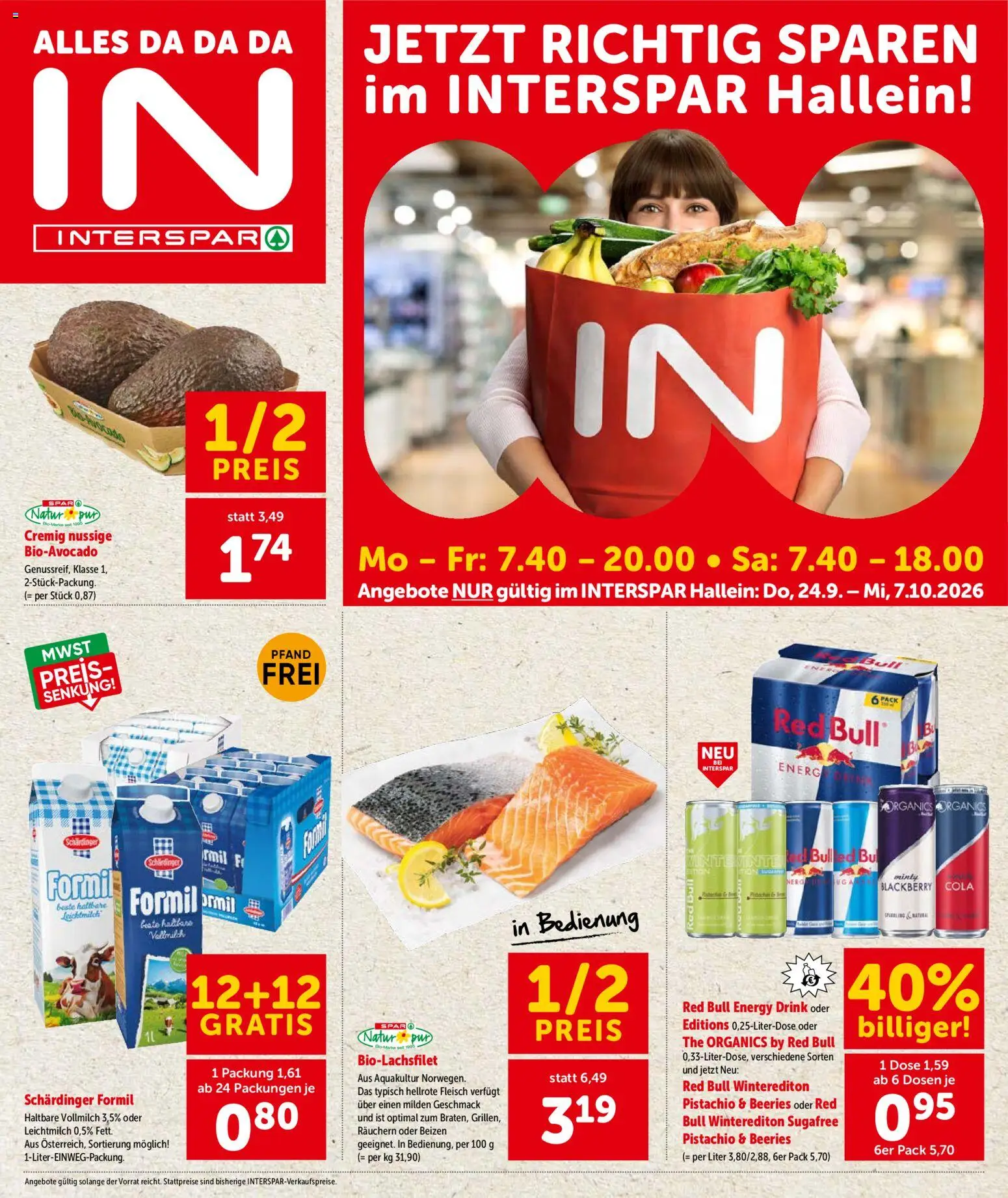 Vorschau der Angebote: Interspar Interspar Flugblatt - Jetzt Richting Sparen gültig ab 24.09.2026 - Vollmilch