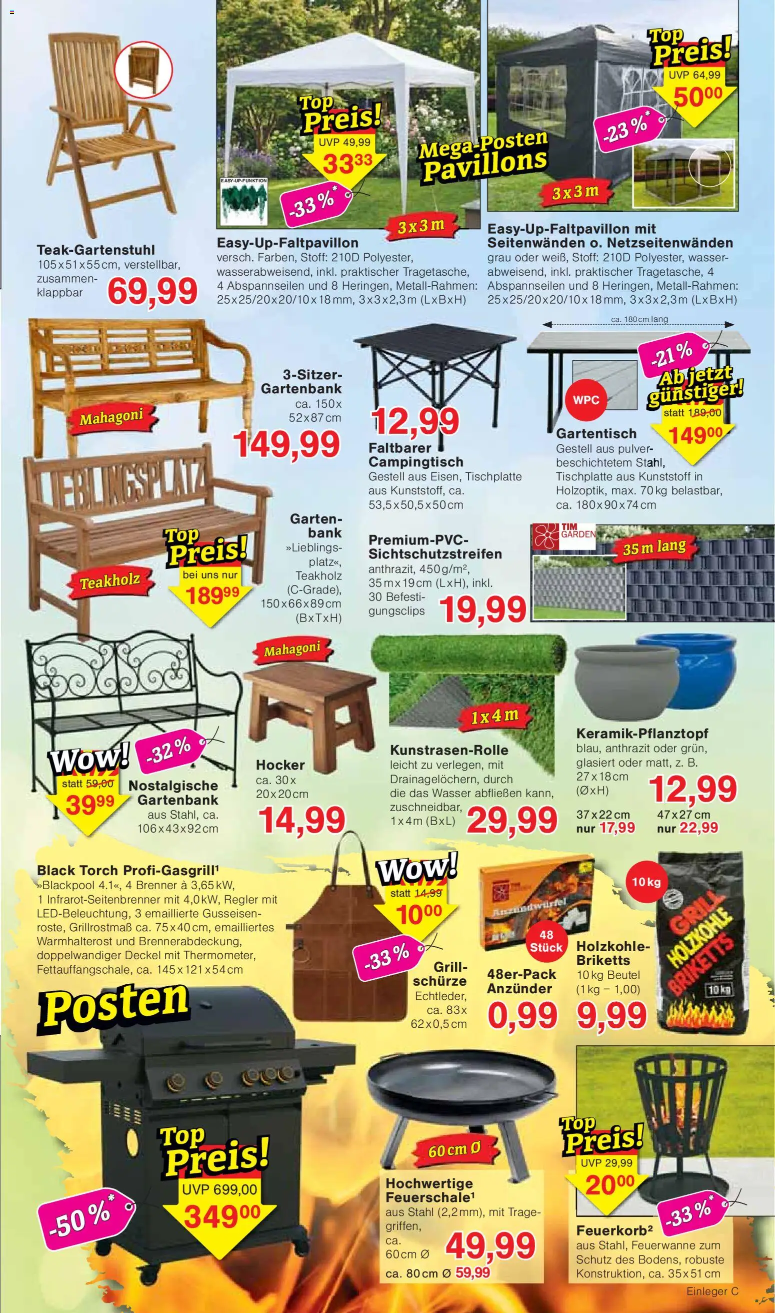 Vorschau von dem Prospekt des Geschäftes Wiglo Wunderland, gültig ab dem 07.09.2026 - Wasser, Grill, Hocker