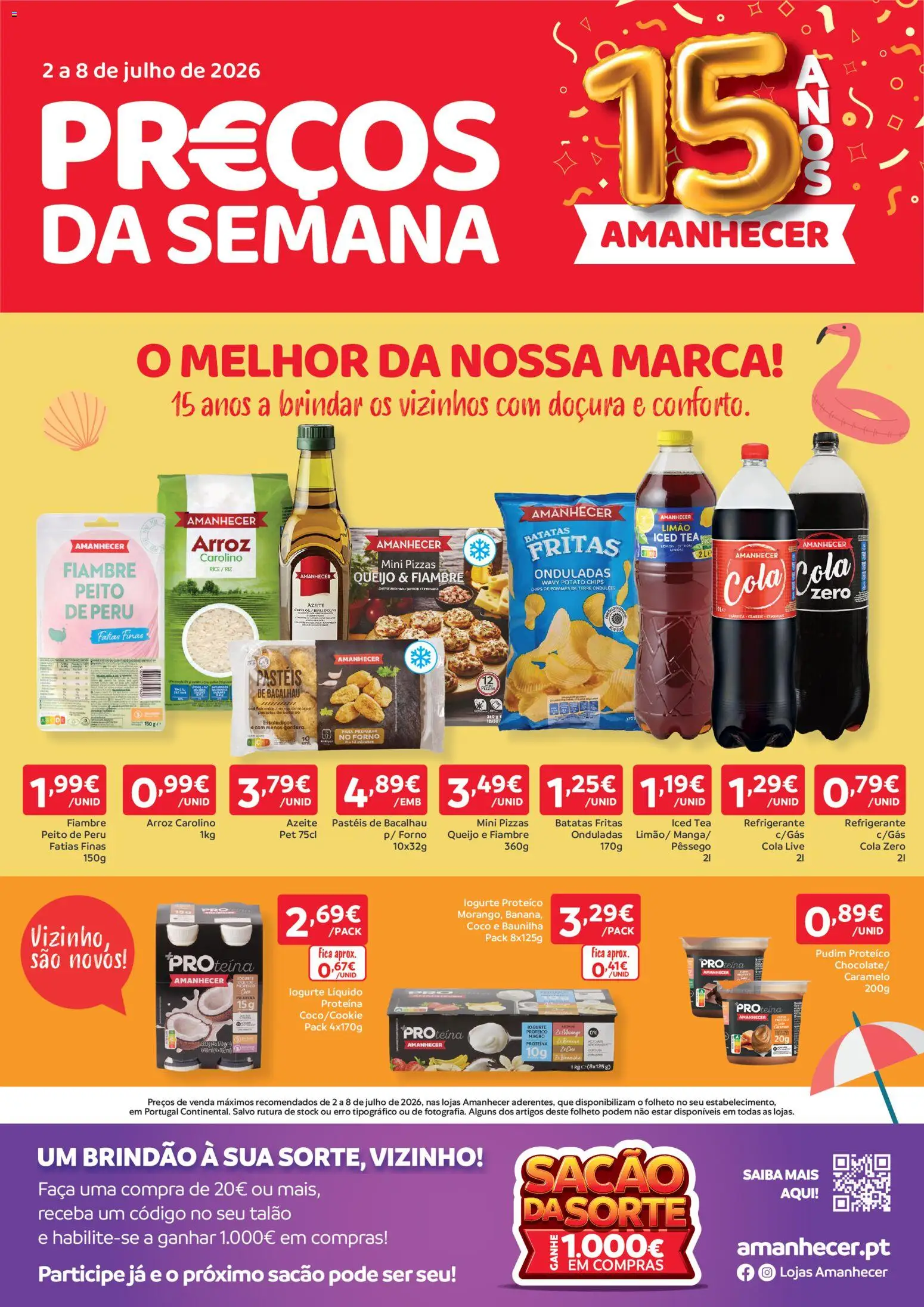 Pré-visualização do folheto da loja Amanhecer válida a partir de 02/07/2026
