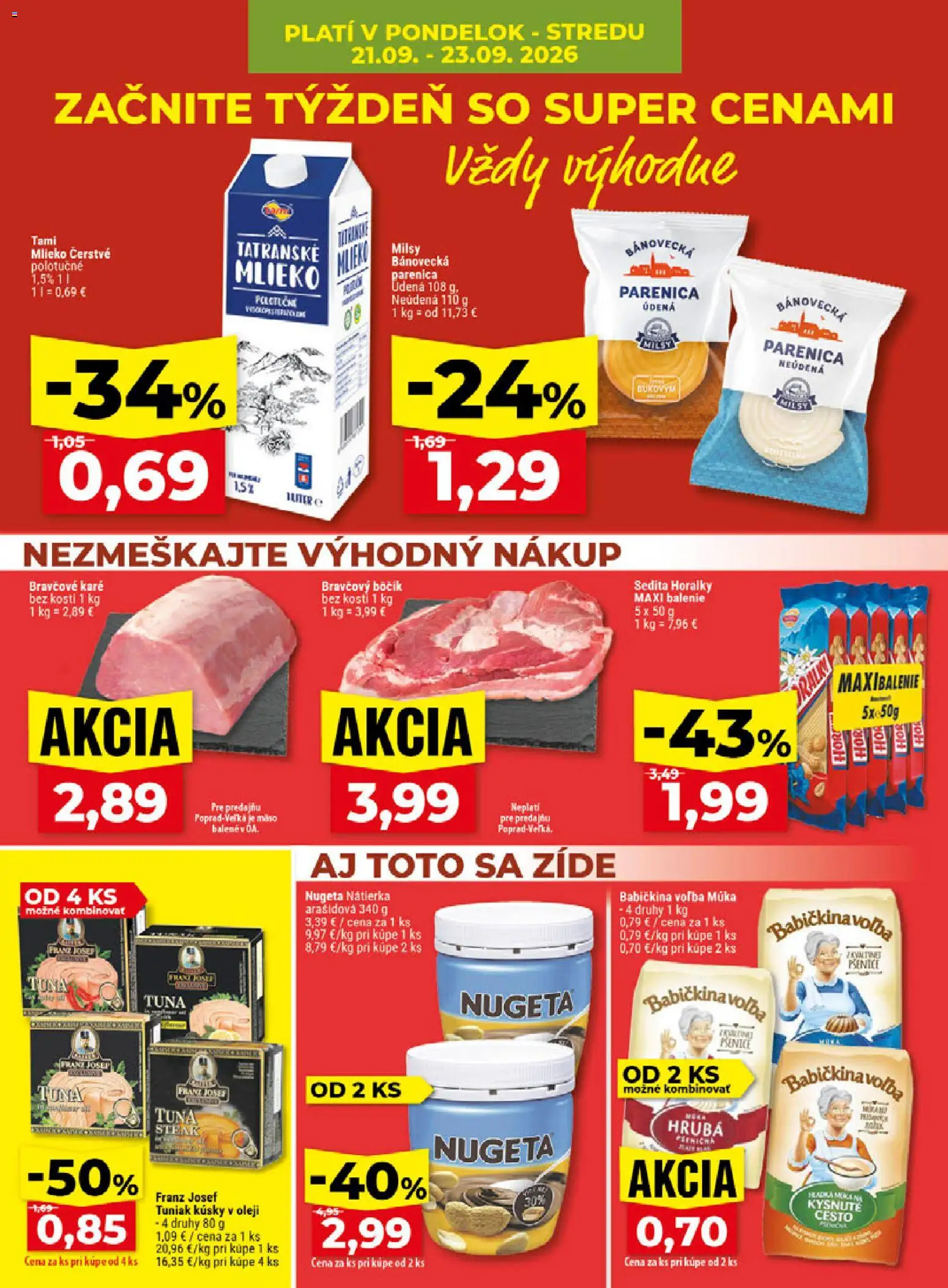 Náhľad Klas letáku platného od 21.09.2026