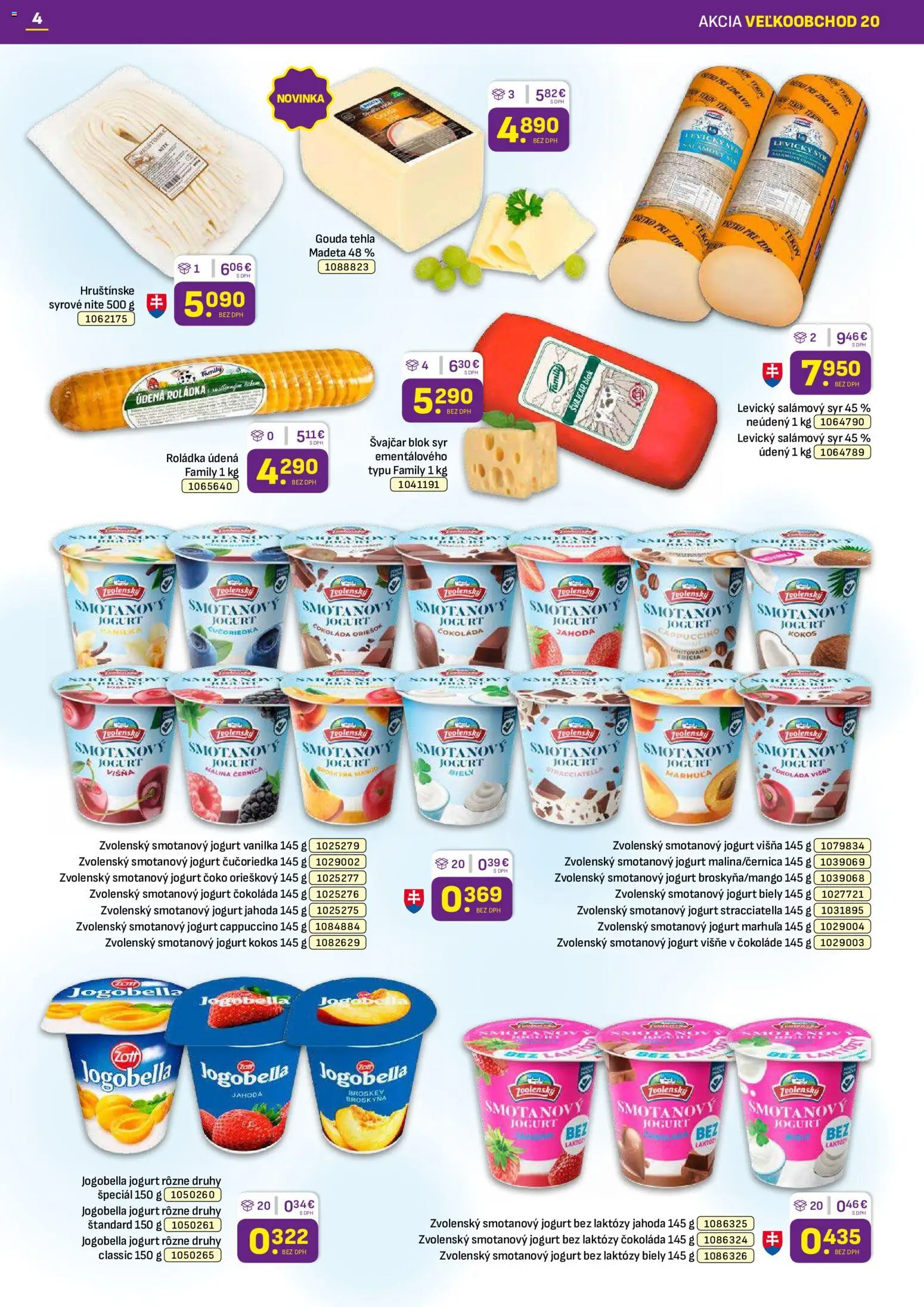 Náhľad Libex letáku platného od 05.10.2026 - Syr, Čokoláda, Cappuccino, Kokos, Jogurt, Vanilka, Višne, Smotanový jogurt