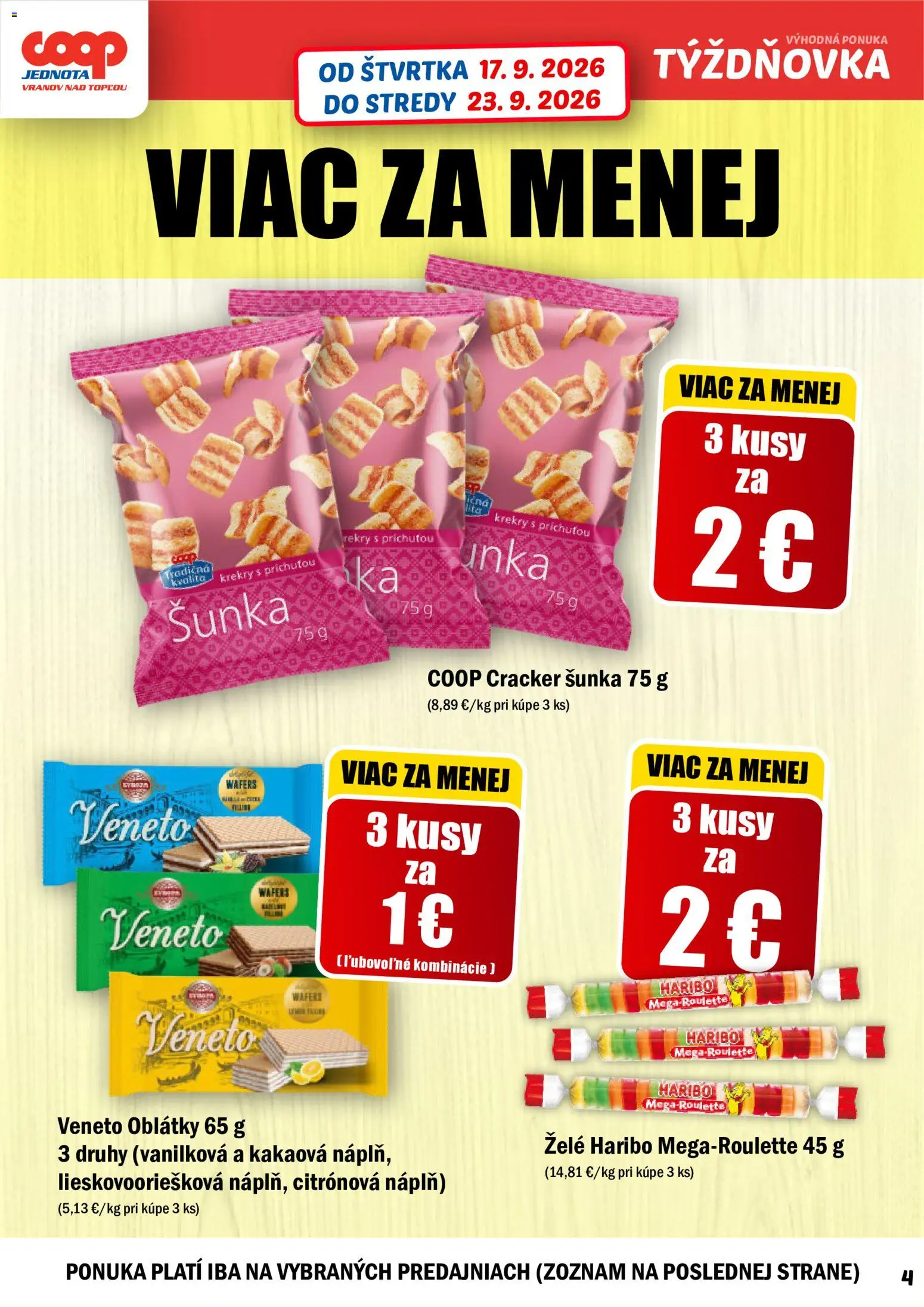 Náhľad COOP Jednota letáku platného od 17.09.2026