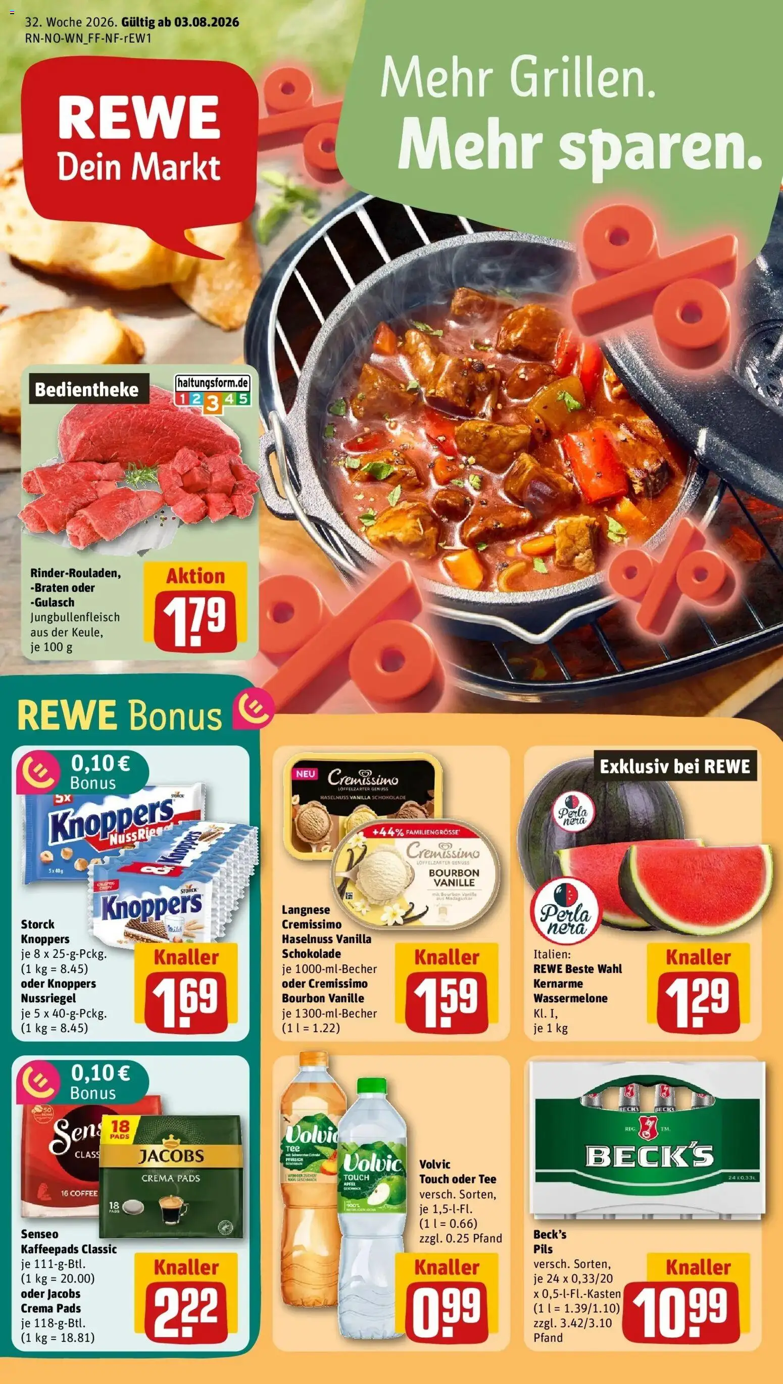 Vorschau von dem Prospekt des Geschäftes Rewe, gültig ab dem 03.08.2026