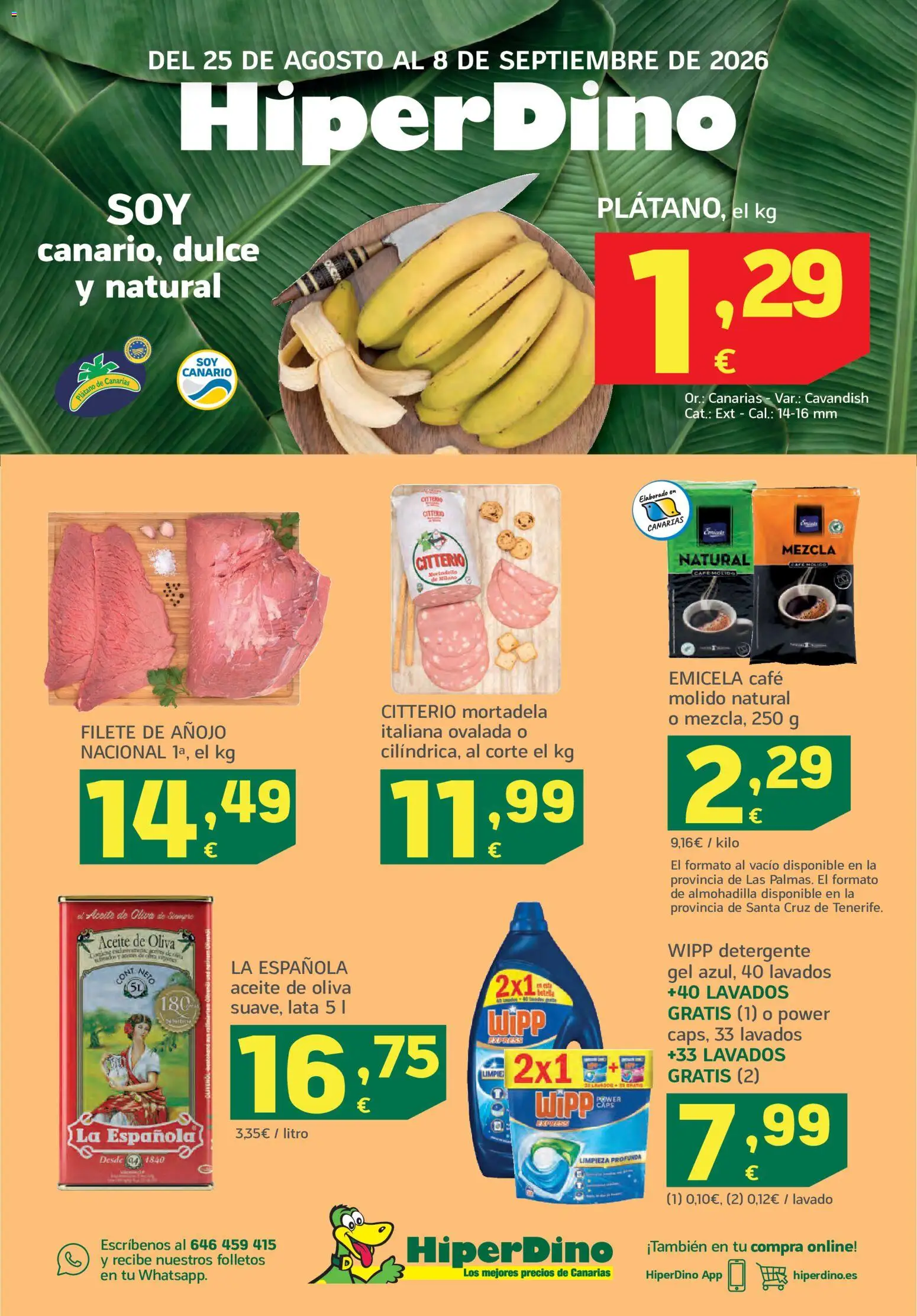 Vista previa del folleto de la tienda HiperDino válido desde el 25/08/2026 