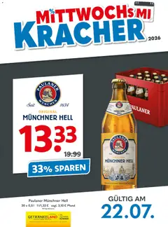 Vorschau von dem Prospekt des Geschäftes Getränkeland, gültig ab dem 22.07.2026