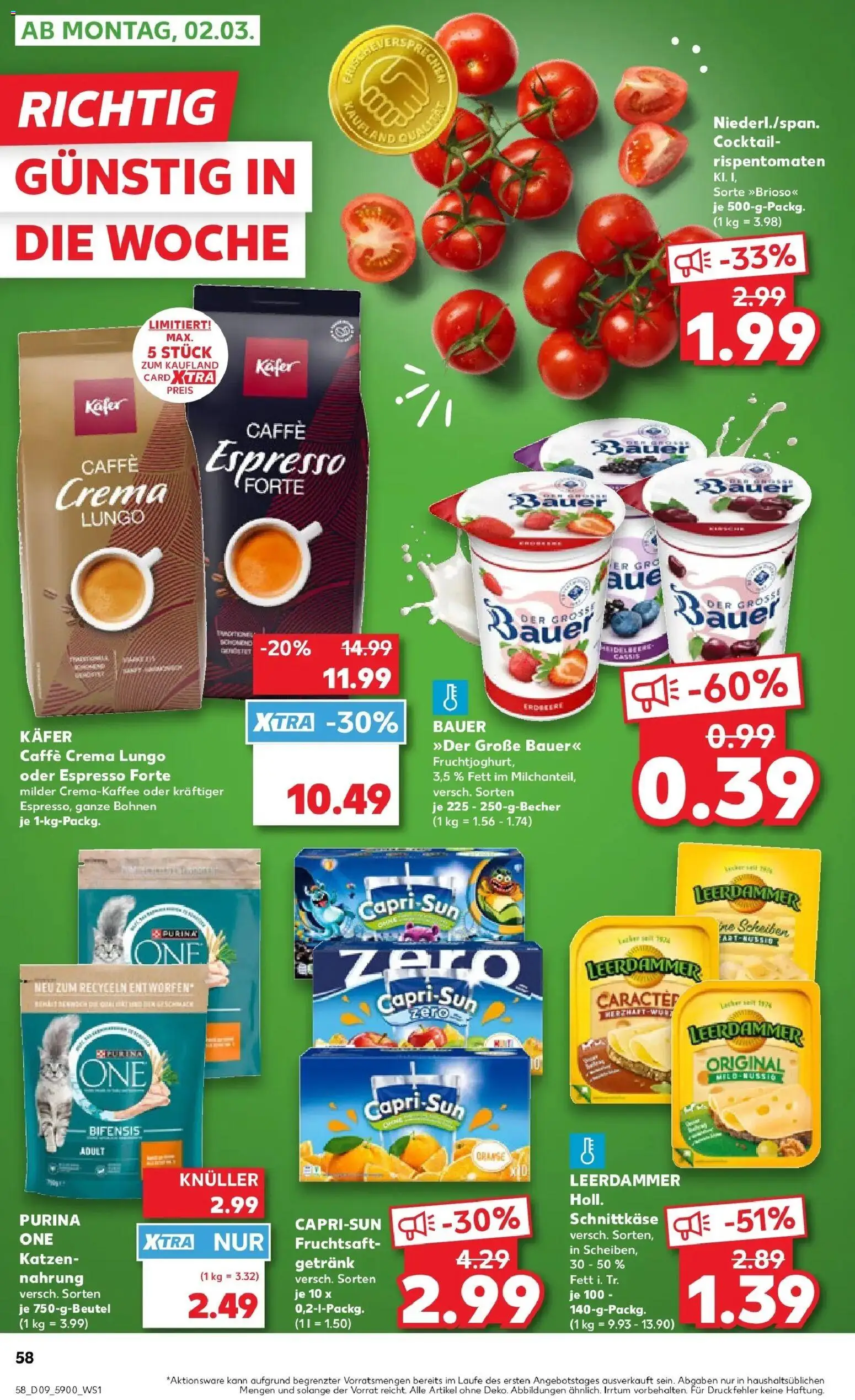 Vorschau von dem Prospekt des Geschäftes Kaufland, gültig ab dem 26.02.2026 - Capri sun, Purina one, Leerdammer, Fruchtsaft