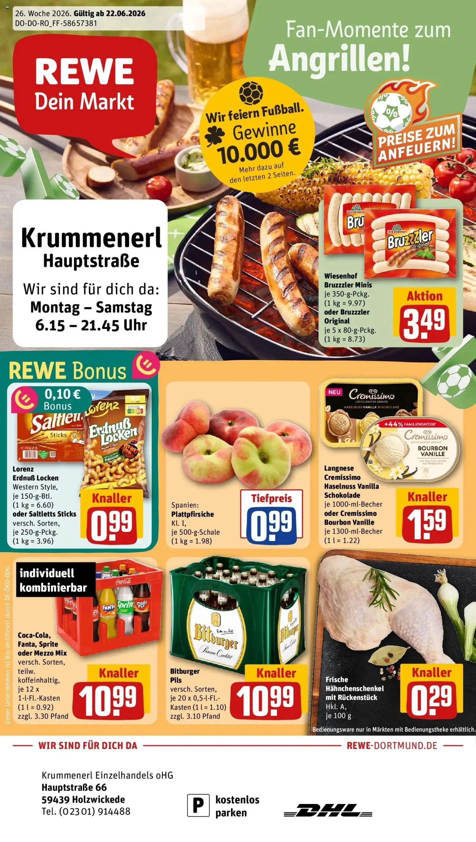 Vorschau von dem Prospekt des Geschäftes Rewe, gültig ab dem 21.06.2026
