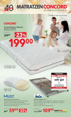 Vorschau der Angebote: Matratzen Concord Matratzen Concord Flugblatt gültig ab 29.04.2026