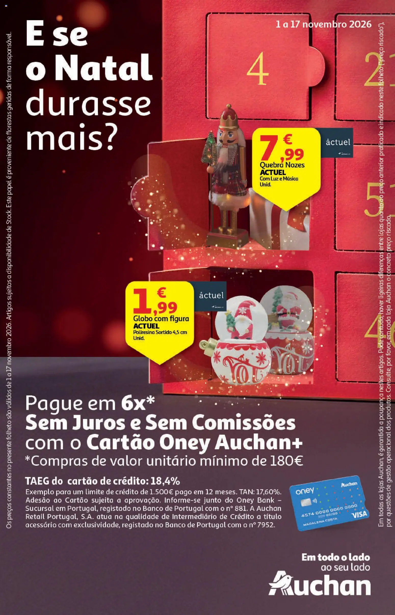 Pré-visualização do folheto da loja Auchan válida a partir de 01/11/2026 - Banco, Nozes