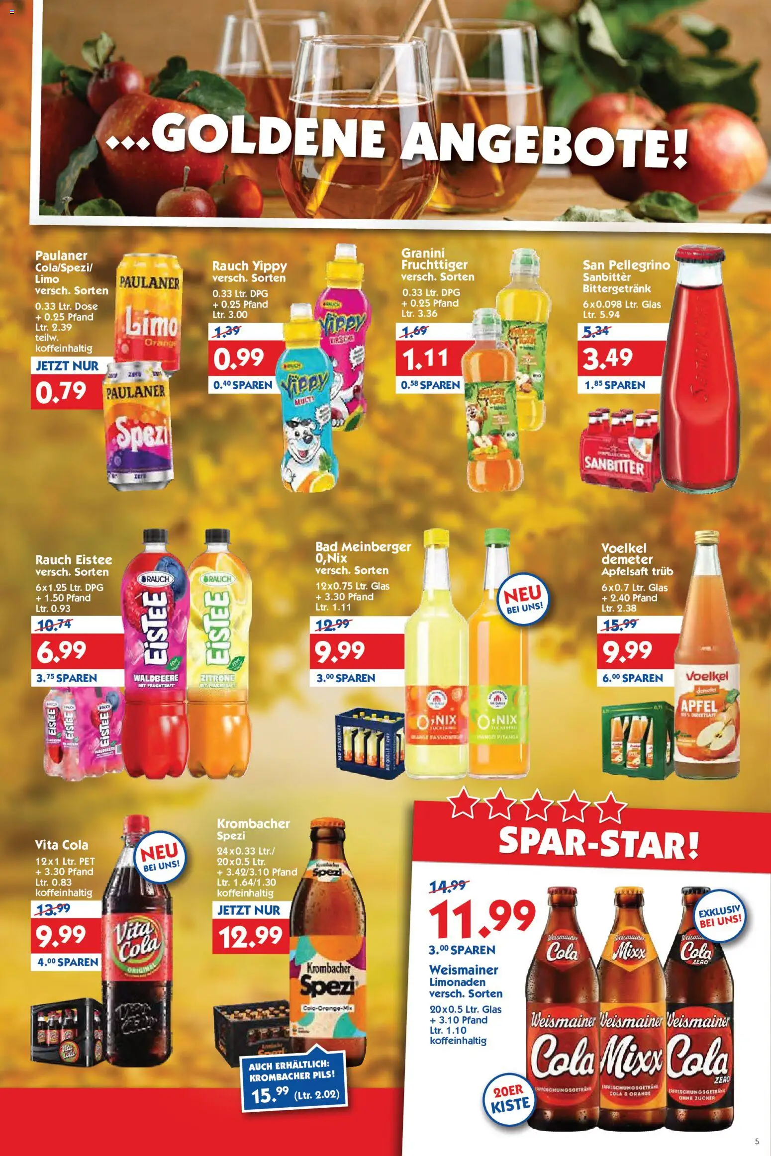 Vorschau von dem Prospekt des Geschäftes HOL’AB!, gültig ab dem 19.10.2026 - Cola, Krombacher, Zucker, Zitrone, Paulaner, Vita cola, Apfelsaft, Granini