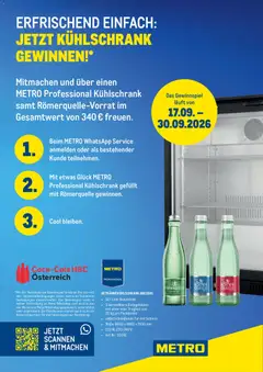 Vorschau der Angebote: Metro Metro angebote WhatsApp Service Gewinnspiel gültig ab 17.09.2026